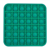 Jucarie antistres din silicon, Pop it now, forma patrat Verde, 13 cm, Urban Trends ®